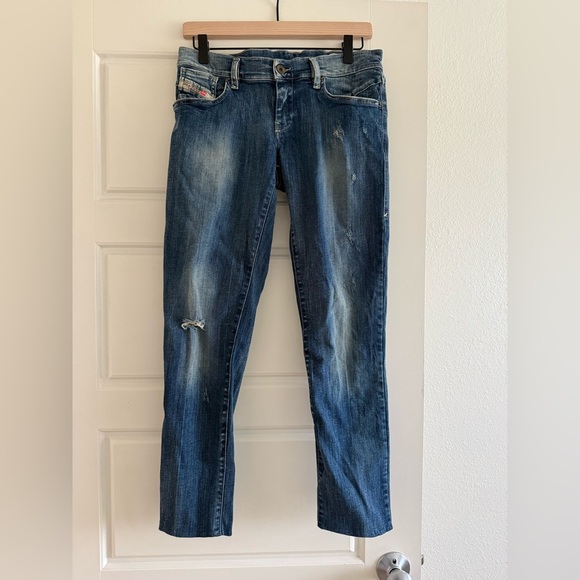 Diesel Distressed Slim Skinny Jeans Size 29W32L - Picture 1 of 7